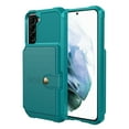 thumbnail image 1 of Cowithday Galaxy S23 Plus Wallet Case, RFID Blocking Card Holder Slot Kickstand Magnetic Button Closure Women Men Heavy Duty Shockproof Rugged Back Case Cover for Samsung Galaxy S23+ 5G 2023, Green, 1 of 7
