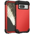 thumbnail image 1 of Cowithday for Google Pixel 7 5G Case with Screen Protector, Dual Layer Heavy Duty Tough Rugged Shockproof Drop Protection Corner Protection Hybrid Protective Phone Case for Google Pixel 7 6.3", Red, 1 of 7