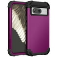 thumbnail image 1 of Cowithday for Google Pixel 8 5G Case with Screen Protector, Dual Layer Heavy Duty Tough Rugged Shockproof Drop Protection Corner Protection Hybrid Protective Phone Case for Google Pixel 8 6.2", Purple, 1 of 7