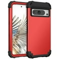 thumbnail image 1 of Cowithday for Google Pixel 8 Pro 5G Case with Screen Protector, Dual Layer Heavy Duty Tough Rugged Shockproof Drop Protection Corner Protection Hybrid Phone Case for Google Pixel 8 Pro 6.7", Red, 1 of 7