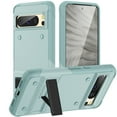 thumbnail image 1 of Cowithday for Google Pixel 8 Pro Case, Military Grade Drop Protection Shockproof Anti-Scratch Kickstand Heavy Duty Rugged Hybrid Protective Phone Case Cover for Google Pixel 8 Pro 5G, Mint, 1 of 7