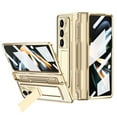 thumbnail image 1 of Cowithday Kickstand Case for Samsung Galaxy Z Fold 5 with Hinge Protection, Screen Protector Wireless Charging Anti-Fingerprint Luxury Shockproof All-Inclusive Case for Samsung Z Fold 5 5G 2023, Gold, 1 of 7