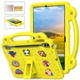thumbnail image 1 of Cowithday Kids Cover Case for Galaxy Tab S9 Plus (SM-X810/X816B/X818U)/Tab S8 Plus 5G (SM-X800)/S7 FE 5G (SM-T738)/S7 Plus (SM-T970), EVA Dropproof Handle Kids Friendly Rugged Child Case,Yellow, 1 of 6