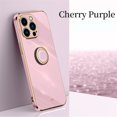 thumbnail image 1 of Cowithday Luxury Plating Case for iPhone 15 Pro Max 6.7-Inch (2023), Ring Holder Kickstand Full Camera Protection Drop Protection Women Girl Fashion Electroplated Cover for Apple 15 Pro Max, Purple, 1 of 10