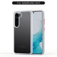 thumbnail image 1 of Cowithday Matte Case for Samsung Galaxy S23 Compatible with Wireless Charging, [Skin Friendly] [Slim & Lightweight] Shockproof TPU Bumper Anti-Scratch Hard PC Back Case - White, 1 of 11
