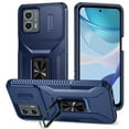 thumbnail image 1 of Cowithday for Motorola Moto G Stylus 5G (2023) Case with Slide Camera Cover, [Full Camera Protection] [Magnetic Rotated Kickstand] Military Grade Shockproof Heavy Duty Case Cover, Blue, 1 of 8