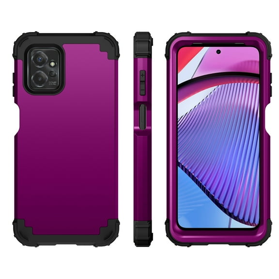 Cowithday Phone Case for Motorola Moto G 5G (2023)/Moto G Power 5G (2023), Dual Layer Heavy Duty Tough Rugged Shockproof Drop Protection Hybrid Cover for Moto G 5G 2023/G Power 2023 6.5", Purple
