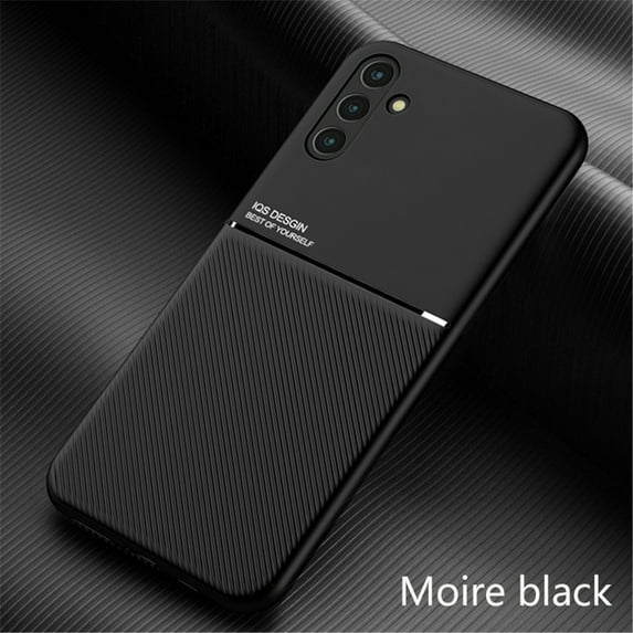 Cowithday for Samsung A15 Case, Galaxy A15 Cover, Premium PU Leather Anti-Scratch Shockproof Soft TPU Rubber Magnetic Luxury Hybrid Business Back Cover Case for Samsung Galaxy A15 6.5" Phone, Black