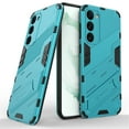 thumbnail image 1 of Cowithday for Samsung Galaxy A05s Phone Case, Kickstand Rugged Shockproof TPU Matte Textured All-Inclusive Lens Protective Shell Hard PC Back Cover Sturdy Case for Samsung A05s, Blue, 1 of 12