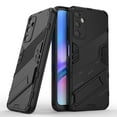 thumbnail image 1 of Cowithday for Samsung Galaxy A15 Phone Case, Kickstand Rugged Defender Shockproof TPU Matte Textured All-Inclusive Lens Protective Shell Hard PC Back Cover Sturdy Case for Samsung A15, Black, 1 of 8