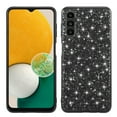 thumbnail image 1 of Cowithday for Samsung Galaxy A34 Phone Case, Glitter Sparkle Bling Shiny Diamond Slim Shockproof Soft TPU Silicone Anti-Slip Protective Case Cover for Women Girls for Samsung A34 5G Phone, Black, 1 of 7