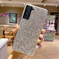 thumbnail image 1 of Cowithday for Samsung Galaxy S22 Plus 5G Phone Case, Glitter Sparkle Bling Shiny Diamond Slim Soft TPU Silicone Anti-Slip Protective Case Cover for Women Girls for Samsung S22 Plus Phone, Silver, 1 of 6