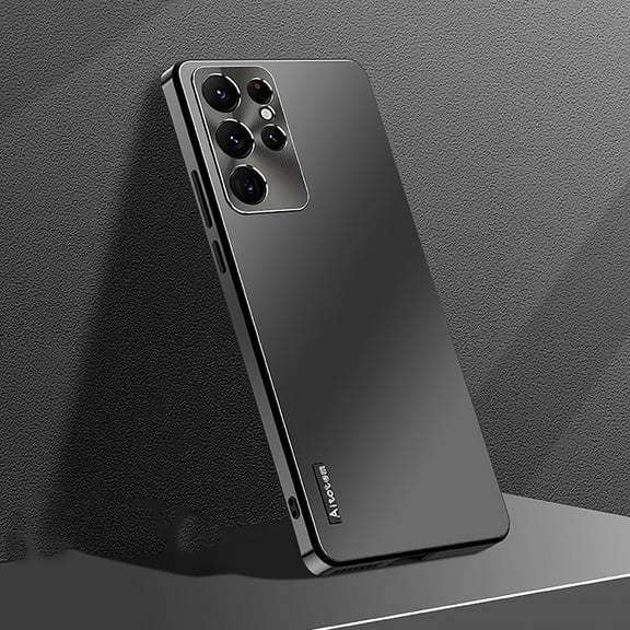 Cowithday for Samsung Galaxy S24 Plus 5G Case 2024 [Military Drop Protection] Metal Aluminum Camera Cover Matte Hard PC Back/Soft TPU Bumper Shockproof Case for Galaxy S24 Plus 2024, Black