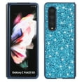 thumbnail image 1 of Cowithday for Samsung Galaxy Z Fold 3 5G Phone Case, Glitter Sparkle Bling Shiny Diamond Slim Soft TPU Silicone Anti-Slip Protective Case Cover for Women Girls for Samsung Z Fold3 5G Phone, Blue, 1 of 6