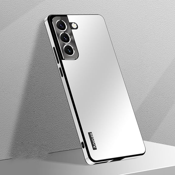 Cowithday for Samsung Galaxy s22 Ultra 5G Case 2022 [Military Drop Protection] Metal Aluminum Camera Cover Matte Hard PC Back/Soft TPU Bumper Shockproof Case for Galaxy s22 Ultra 6.8" 2022, White