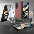 thumbnail image 1 of Cowithday for Samsung Z Fold 4 Cover, Full Body Case with Built-in Screen Protector Hard PC Ultra-Thin Anti-Scratch Shockproof Folding Protective Phone Case for Samsung Galaxy Z Fold 4, Brown, 1 of 9