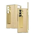 thumbnail image 1 of for Samsung Z Fold 6 Case with Screen Protector Pen Holder Hinge Protection Magnetic Kickstand PU Leather Shockproof All-inclusive Case Cover for Samsung Galaxy Z Fold 6, Gold, 1 of 7