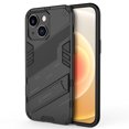 thumbnail image 1 of Cowithday for iPhone 14 Plus Case, Kickstand Rugged Defender Shockproof TPU Matte Textured All-Inclusive Lens Protective Shell Hard PC Back Cover Sturdy Phone Case for 14 Plus 5G 6.7 inch, Black, 1 of 11