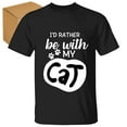 thumbnail image 1 of Coworker Gift Of My Pet Kitten Animal Companion Men Women White Gray Black T Shirt, 1 of 5