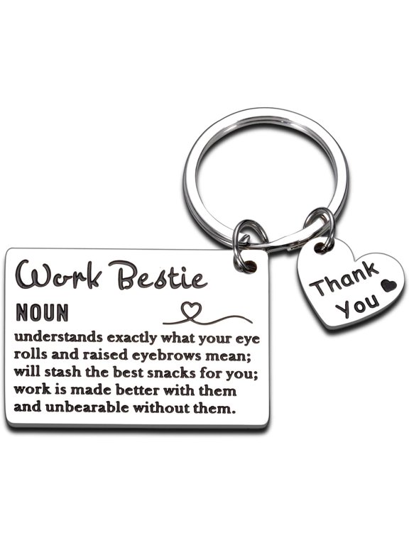 Coworker Gifts Keychains for Women Female Friend Work Bestie Boss Lady Day Appreciation Christmas Employee Supervisor Leader Manager Colleague Leaving Retirement Thank You Farewell Going Away Birthday