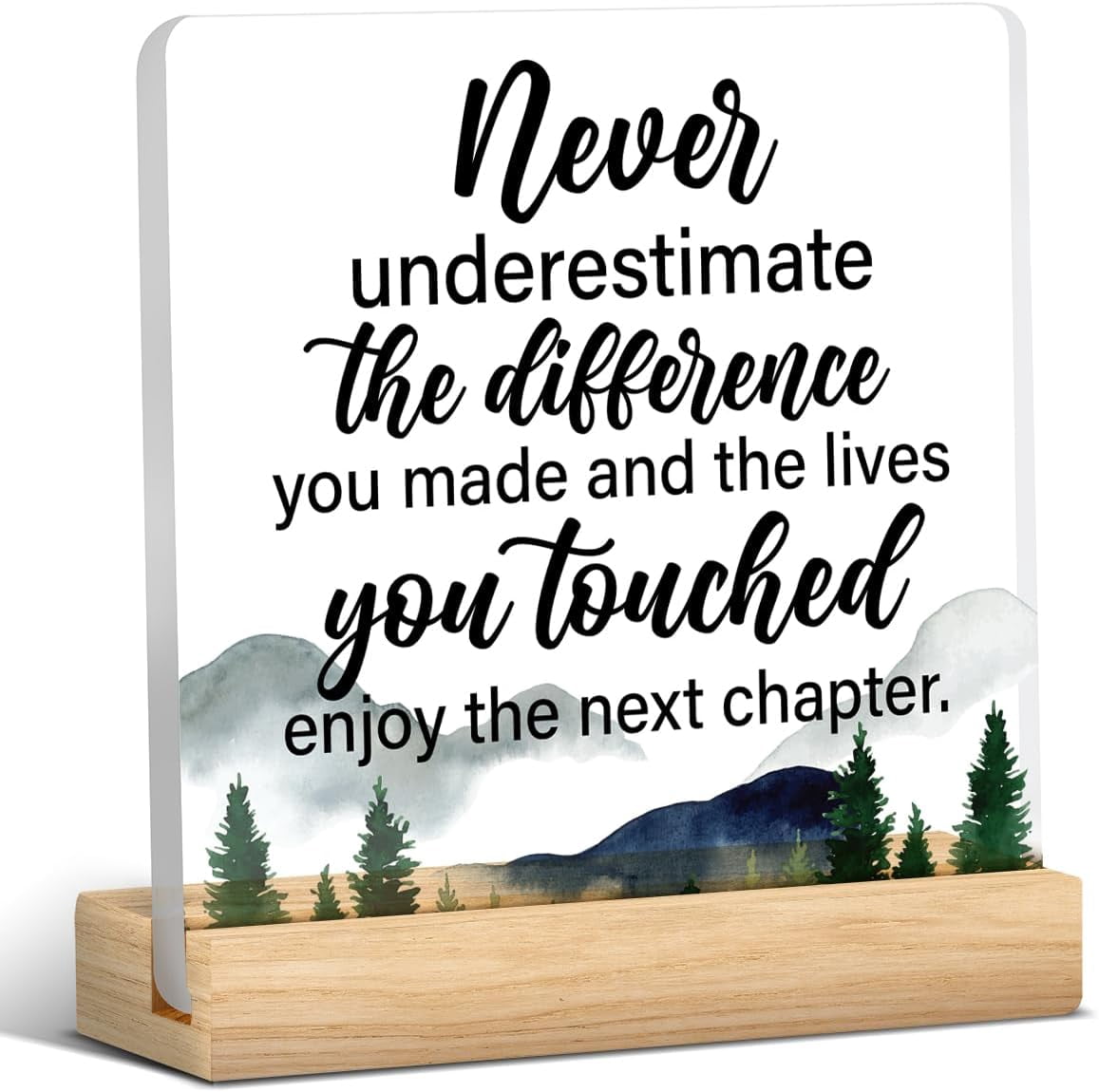 Thank You Gift Picture Frame 4x6 - Teacher Appreciation, Employee, Boss, Mentor Photo Frame With Stand
