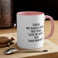 thumbnail image 1 of Coworker Gifts Two-Tone 11oz Mug Coffee: the magical potion that turns, 1 of 4