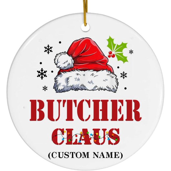 Coworker Gifts for Women, Christmas Ornament Gifts for Coworkers, Funny Christmas Ornament Gifts for Coworkers, Butcher Christmas Ornaments z1fBmI (Butcher)