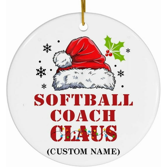 Coworker Gifts for Women, Christmas Ornament Gifts for Coworkers, Funny Christmas Ornament Gifts for Coworkers, Softball Trainer Christmas Ornaments fFHiTT (Softball Trainer)