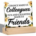 thumbnail image 1 of Coworker Gifts for Women Her Females, Colleagues Clear Desk Decorative Sign Coworker Gifts for Retirement Christmas Going Away， Acrylic Sign Table Plaque Sign Keepsake, 1 of 6