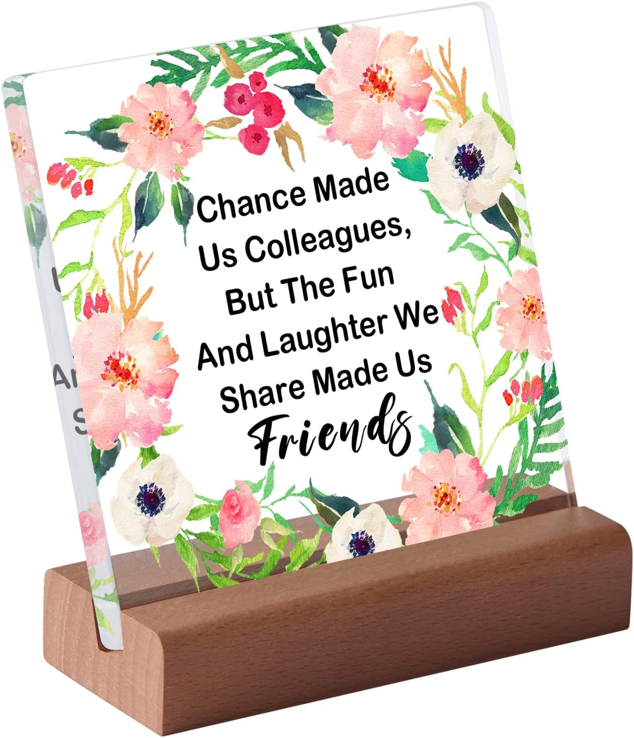 Taza de regalo de cumpleaños de Victorian Print con texto en inglés Chance Made Us Colleagues