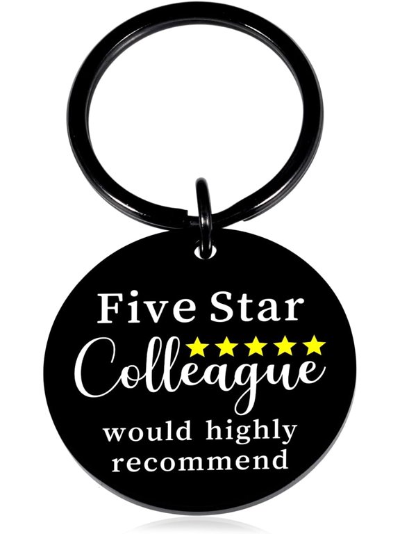 Coworker Leaving Gifts for Women, Funny Coworker Gift for Women Men, Appreciation Goodbye Farewell Gift for Coworkers, Cool Work Besties Keychains for Colleagues, Emotional Support Coworkers Keychain
