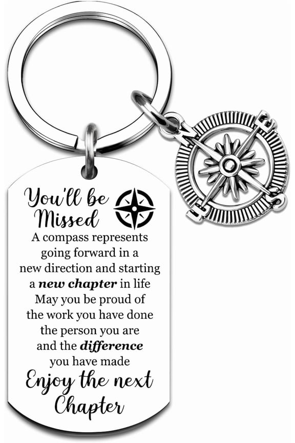 Coworker Leaving Gifts for Women Men Going Away Farewell Goodbye Gifts for Coworkers Good Luck Gift We Will Miss You Keychain Retirement Gift for Boss Teacher Coworker