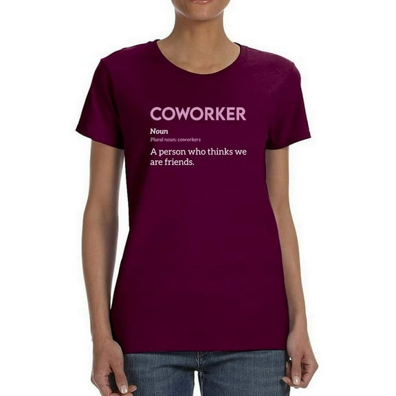 Coworker Technical Description T-Shirt Women -Smartprints Designs, Female Small