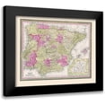 thumbnail image 1 of Cowperthwait 18x15 Black Modern Framed Museum Art Print Titled - Spain Portugal - Cowperthwait 1850, 1 of 5