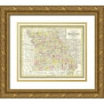 thumbnail image 1 of Cowperthwait 30x26 Gold Ornate Wood Framed with Double Matting Museum Art Print Titled - Missouri - Cowperthwait 1850, 1 of 4