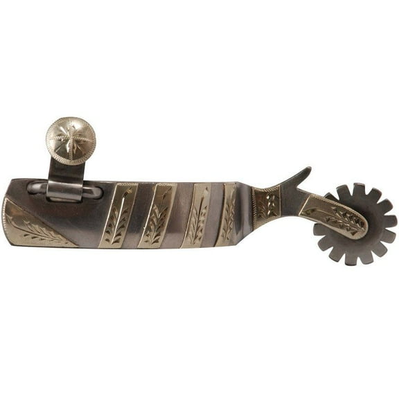 Cowpuncher Silver Engraved Chap Guard Spur