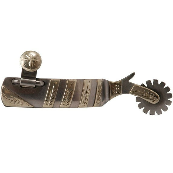 Cowpuncher Silver Engraved Chap Guard Spur