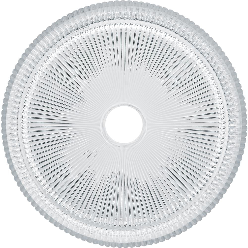 Clear Tempered Glass Circular Vessel Bathroom Sink - 16 in.
