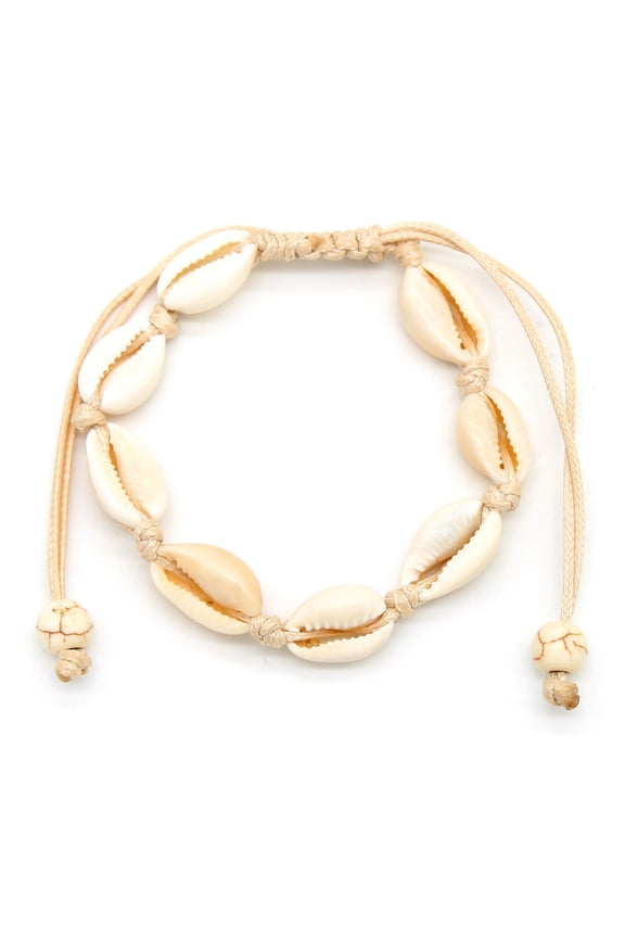 Cowrie Sea Shell Adjustable Bracelet