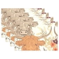 thumbnail image 1 of Cows Flowers Leaves Green 12×18 inch Placemats Heat Resistant Washable Foldable Rectangular Placemats Set Decoration Indoor Outdoor for Kitchen Dining Table 4PCs, 1 of 8
