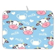 thumbnail image 1 of Cows Milk Pattern Drying Dish Mat Quick Drying Absorbent Soft Durable for Kitchen 18" x 24", 1 of 10