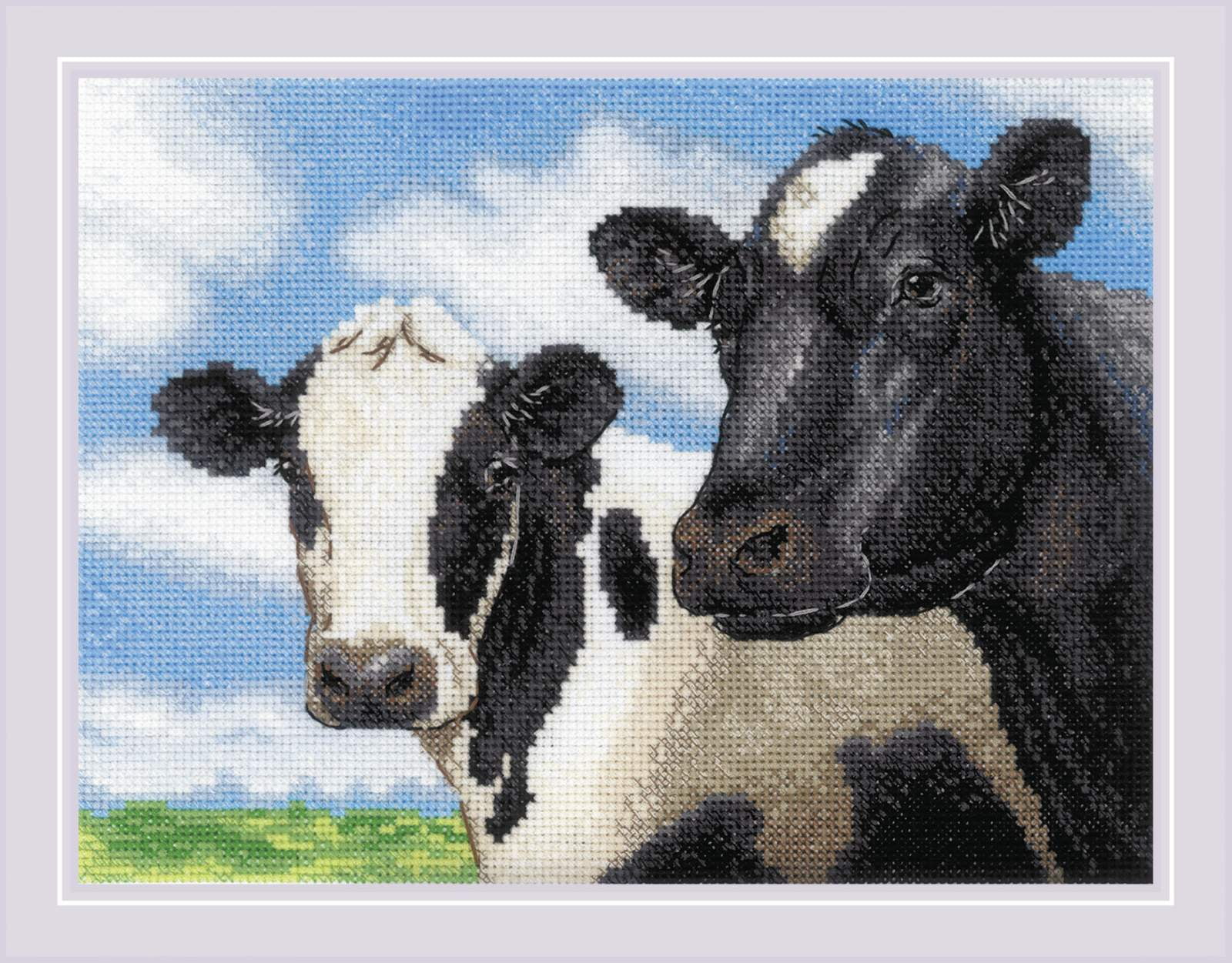 RIOLIS Counted Cross Stitch Kit 9.5"X7"-Cows
