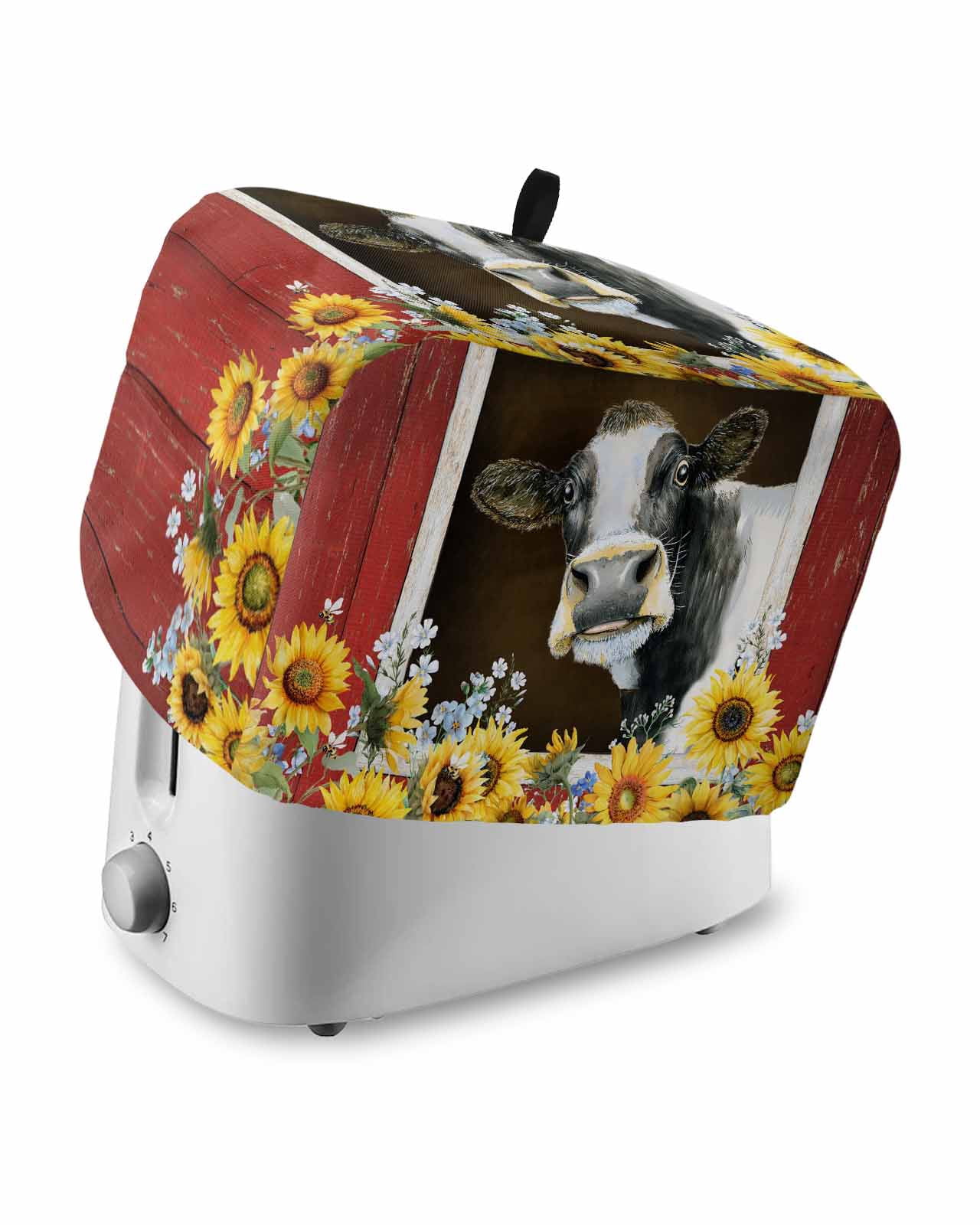 Cows Sunflowers Small Toaster Cover 2 Slice, Kitchen Appliance Covers ...