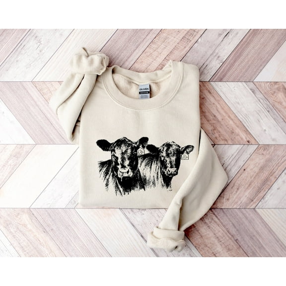 Cows Sweatshirt, Cattle Sweatshirt, Cow Crewneck, Cattle Shirt, Cattle Ranch Cow Lover Gift, Cows Shirt, Heifer Sweatshirt TSHIRT All Size S-5XL