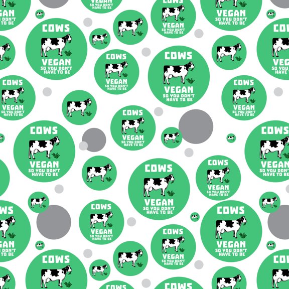 Cows Vegan So You Don't Have to Be Funny Humor Premium Gift Wrap Wrapping Paper Roll