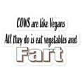 thumbnail image 1 of Cows are like vegans. All they do is eat vegetables and far - Bubble-free stickers, 1 of 1
