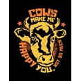 thumbnail image 1 of Cows make me happy You, not so much: A4 kariertes Notizbuchmit einer Kuh fr einen Landwirt, Milchbauer oder Rinderzchter in der Landwirtschaft als Geschenk Paperback 1081241977 9781081241971 Lan, 1 of 1