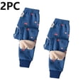 thumbnail image 1 of Cowsor 2PC Cartoon Pattern Sweatpant Kids Fleece Leggings Thick Thermal Pants Elastic Waist Trouser Jogger Pants for Boy Girl, 1 of 3