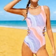 thumbnail image 1 of Cowsor 6-15 Years Girls Tie Dye Print One Piece Swimsuit Modest Full Coverage Swimwear for Beach Surfing and Summer Vacation, 1 of 7