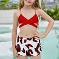 thumbnail image 1 of Cowsor 8-14 Years Girls Two Piece Cropped Swimsuit Adorable Princess Design Bathing Suit Breathable Swimwear for Summer Hot Spring and Beach Fun, 1 of 5